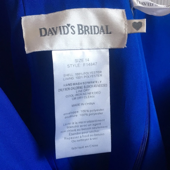 Cerulean Formal Strapless Dress by David’s Bridal - Picture 3 of 3